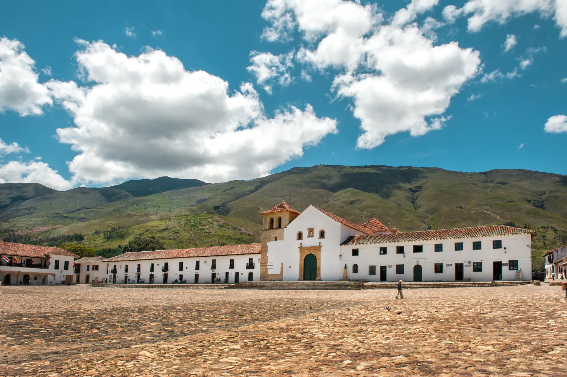 Plaza central de Villa de Leyva, Boyacá